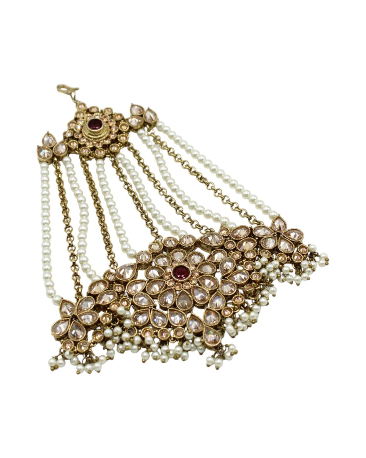 Elegant Traditional Indian Jewelry with Pearls and Gemstones