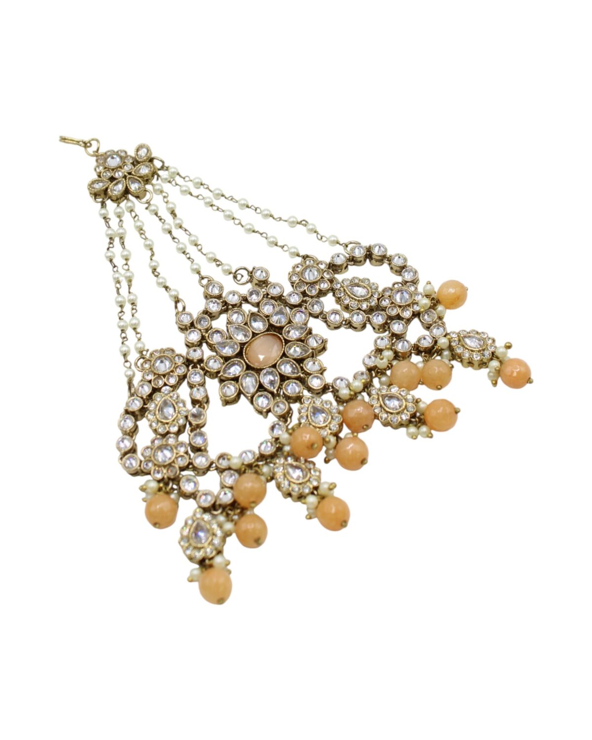 Elegant Vintage-Inspired Chandelier Earrings with Gemstone Accents
