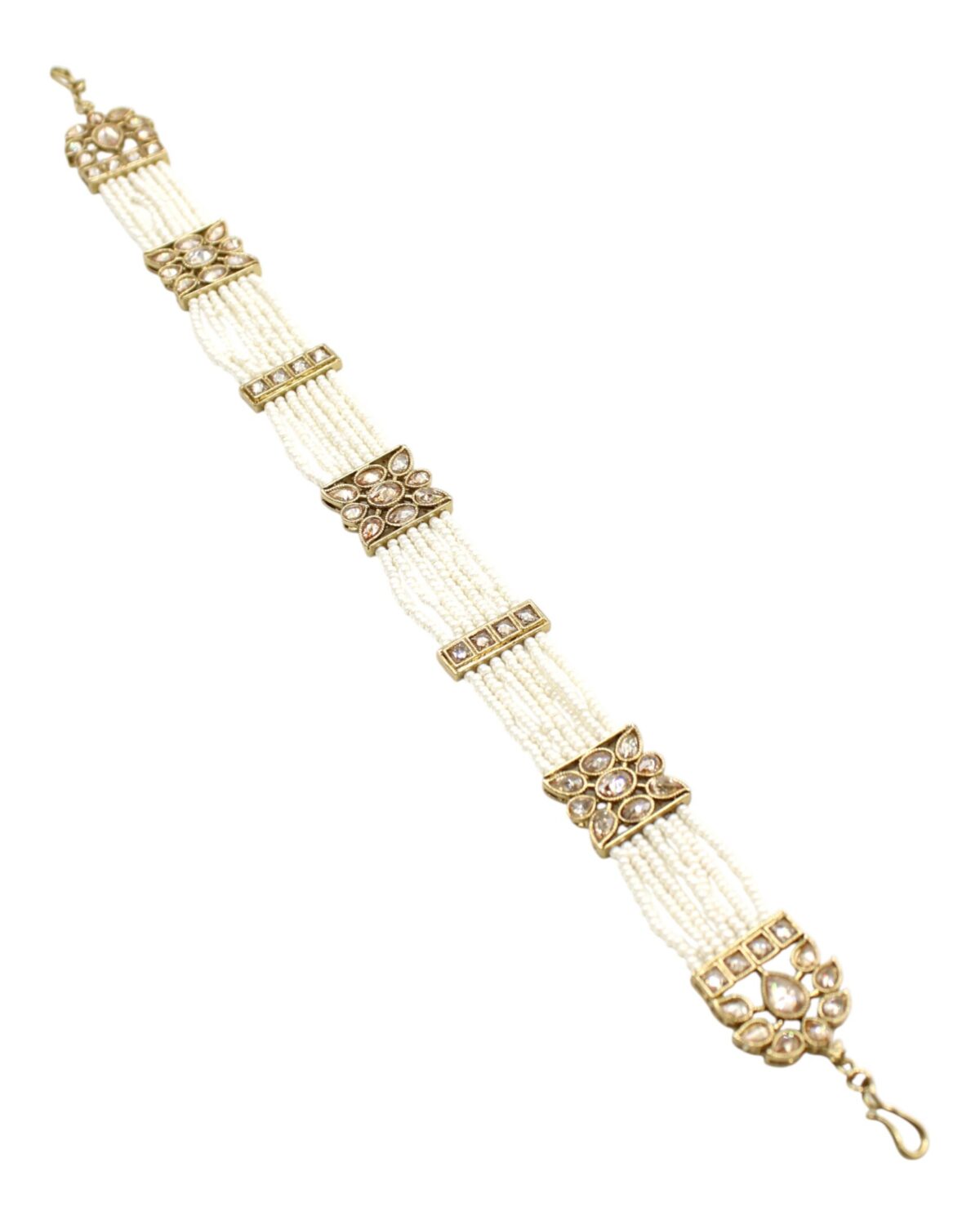 Elegant Pearl and Gold Bracelet