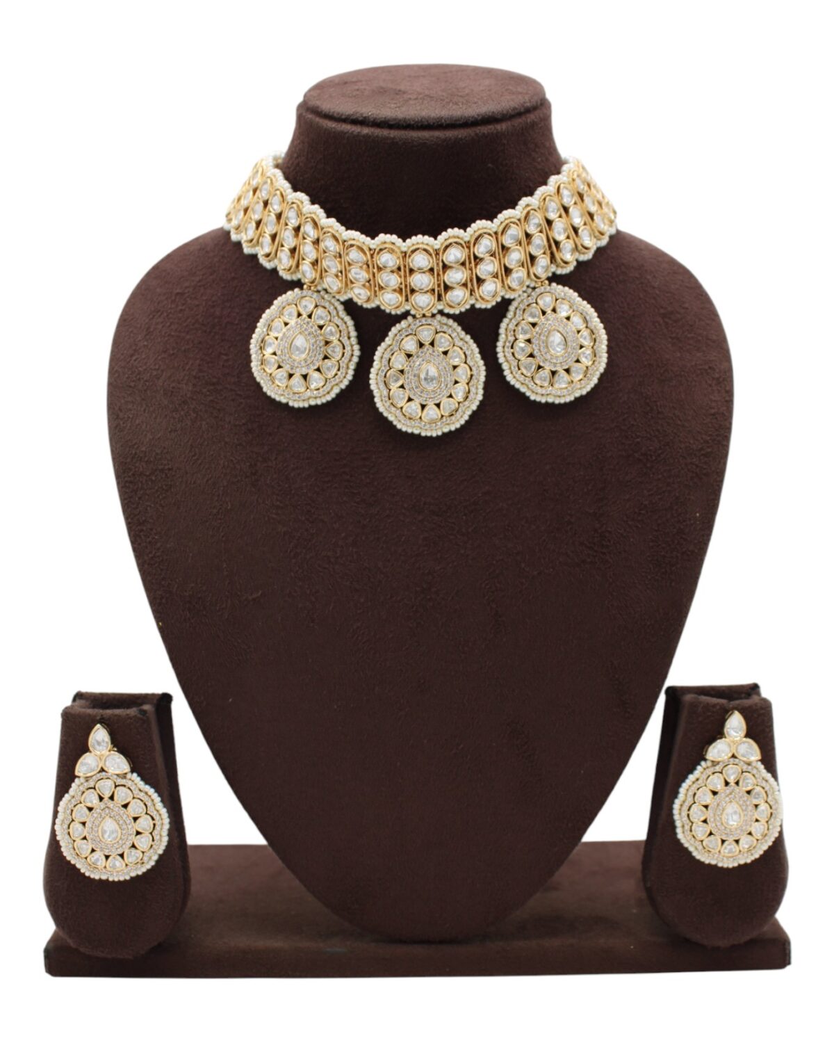 Elegant Gold and Pearl Jewelry Set