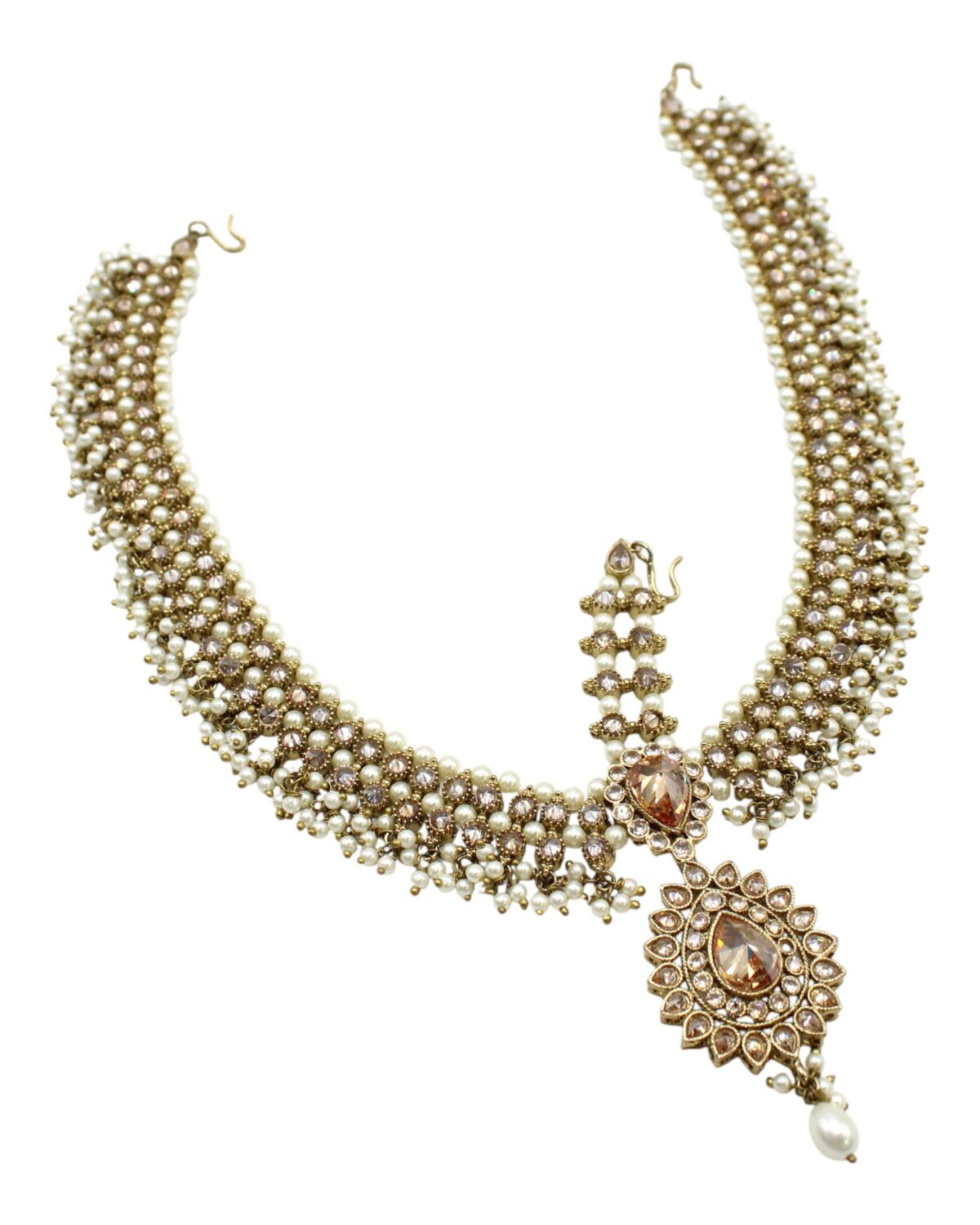 Elegant Pearl and Gemstone Necklace