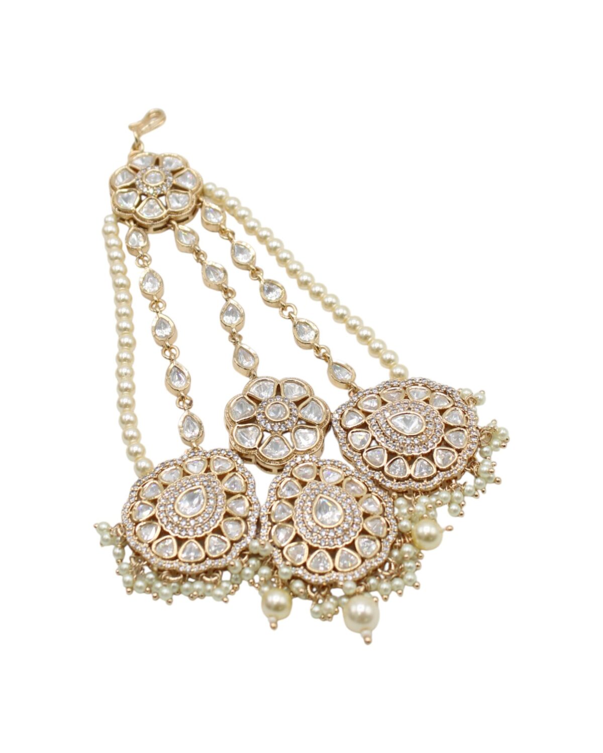 Elegant Gold and Pearl Statement Necklace