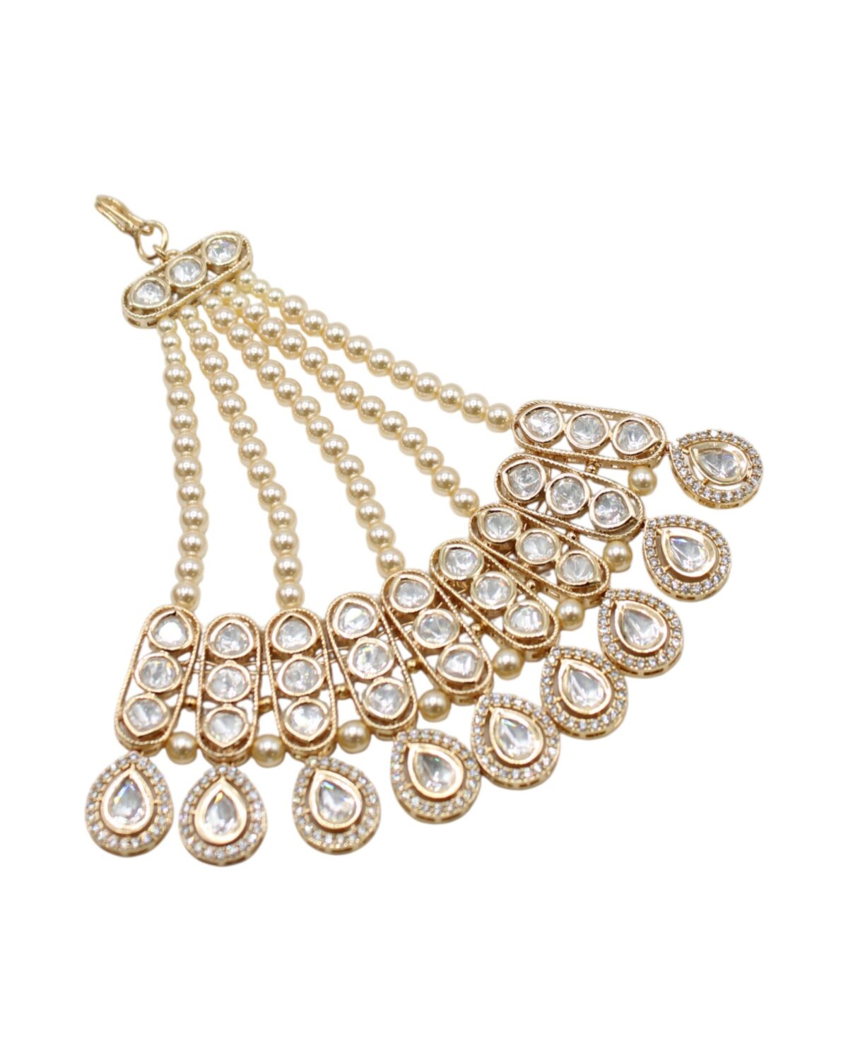 Elegant Gold and Pearl Statement Necklace