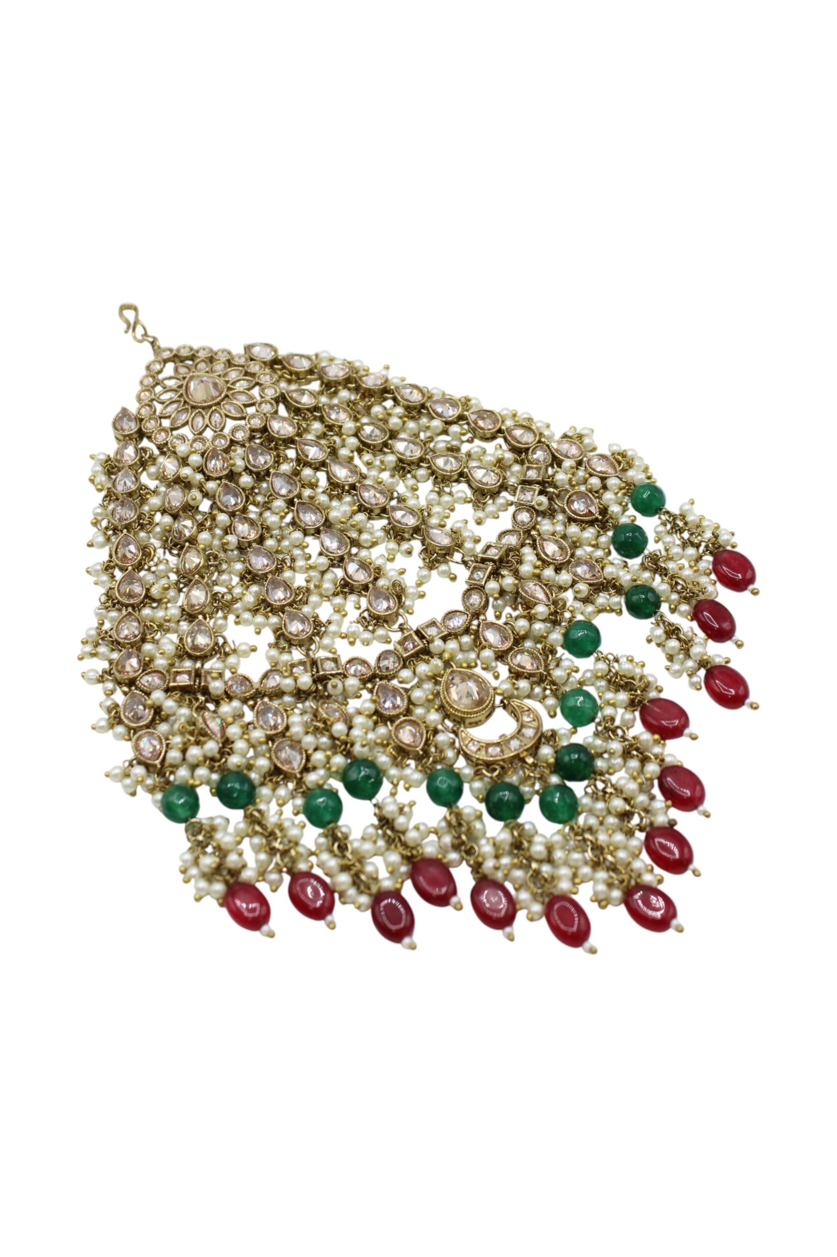 Exquisite Traditional Indian Jewelry with Pearls and Gemstones