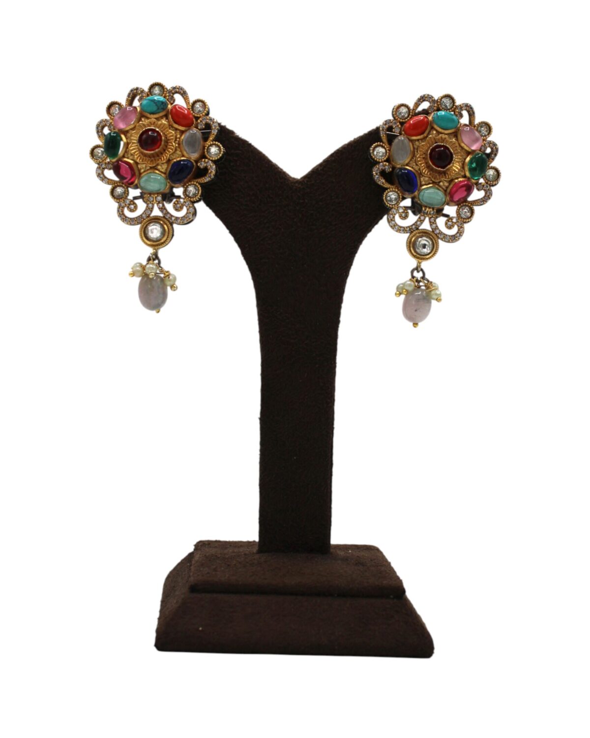 Colorful Vintage-Inspired Statement Earrings