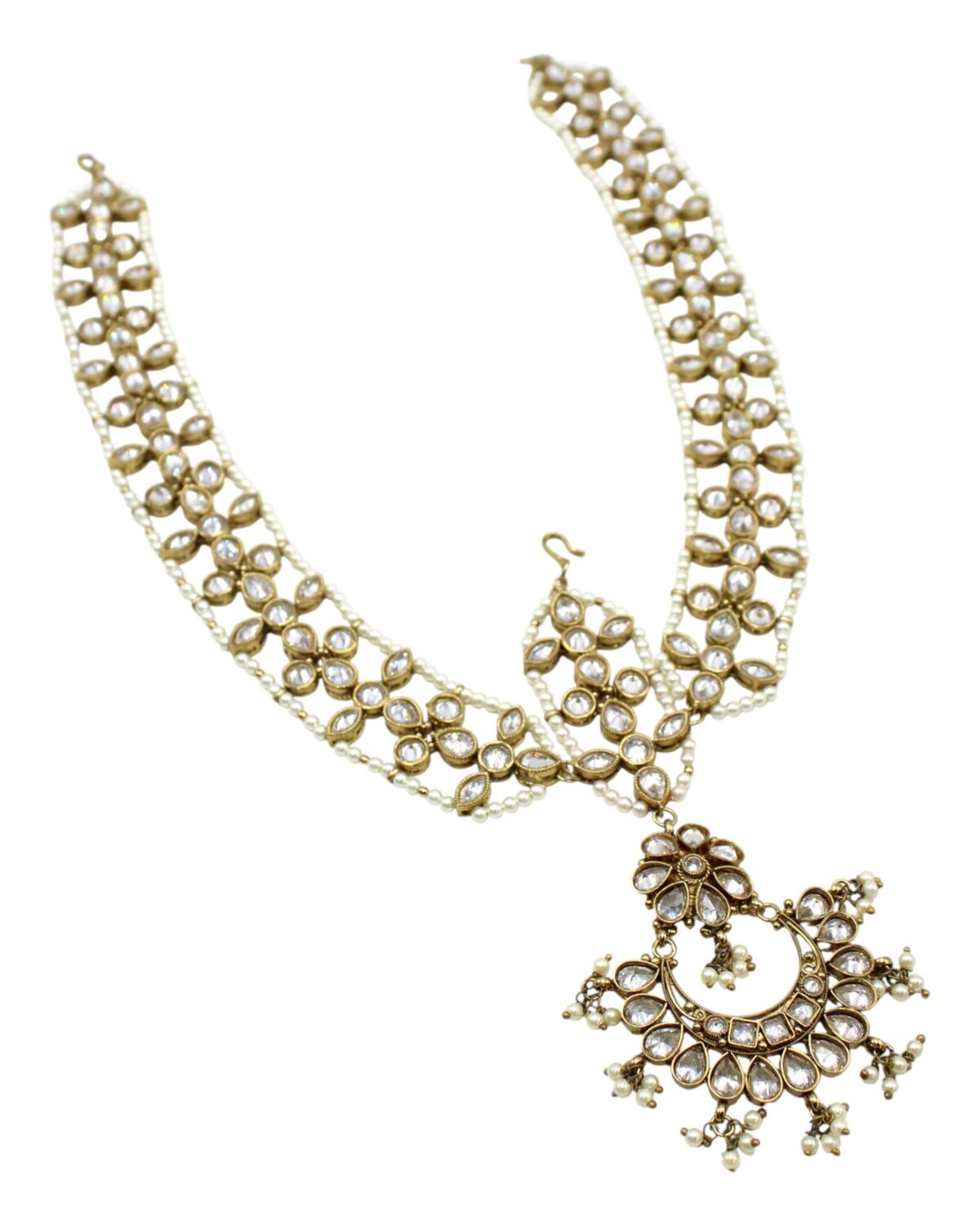Elegant Vintage Pearl and Gold Necklace