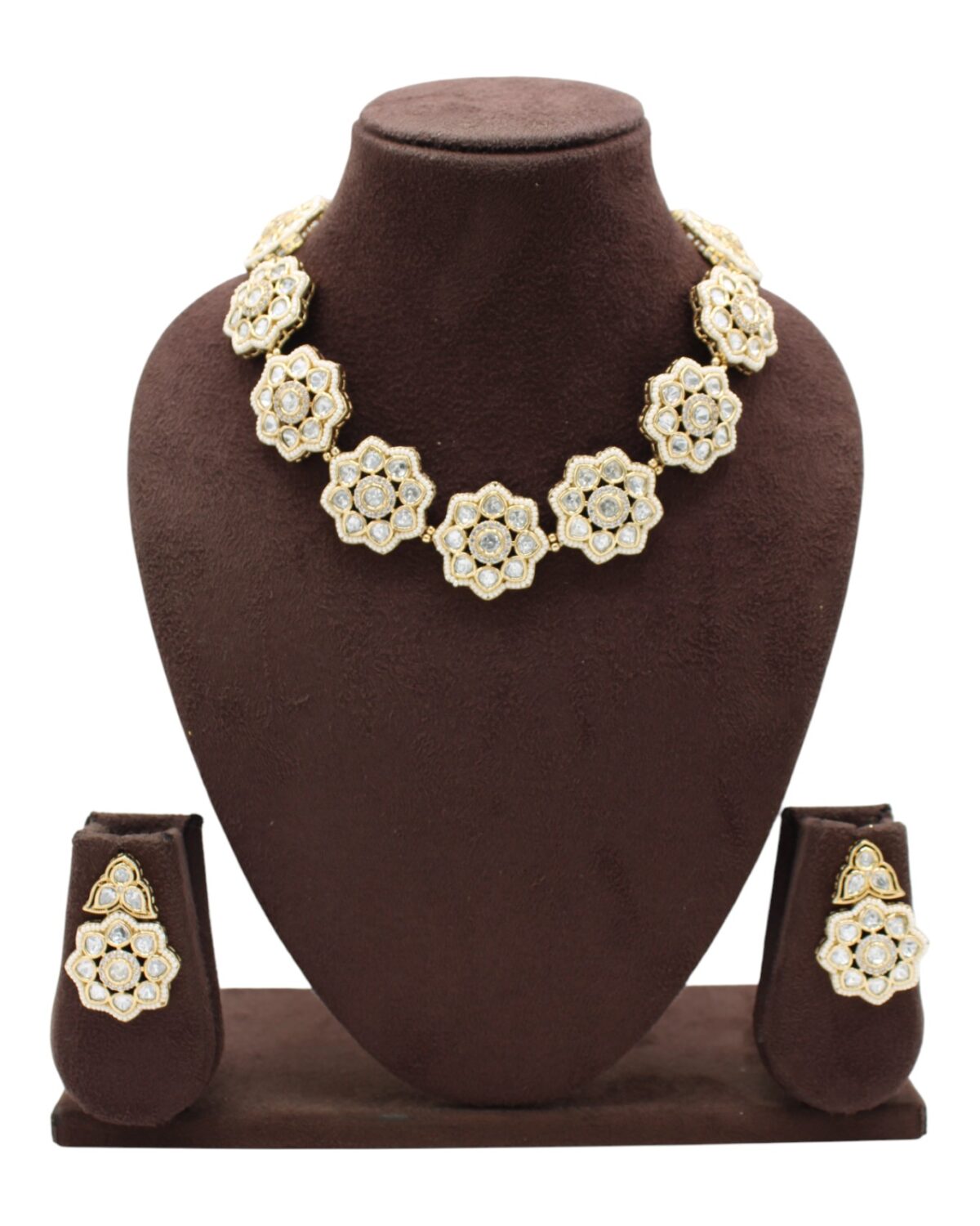 Elegant Floral Gold-Plated Jewelry Set