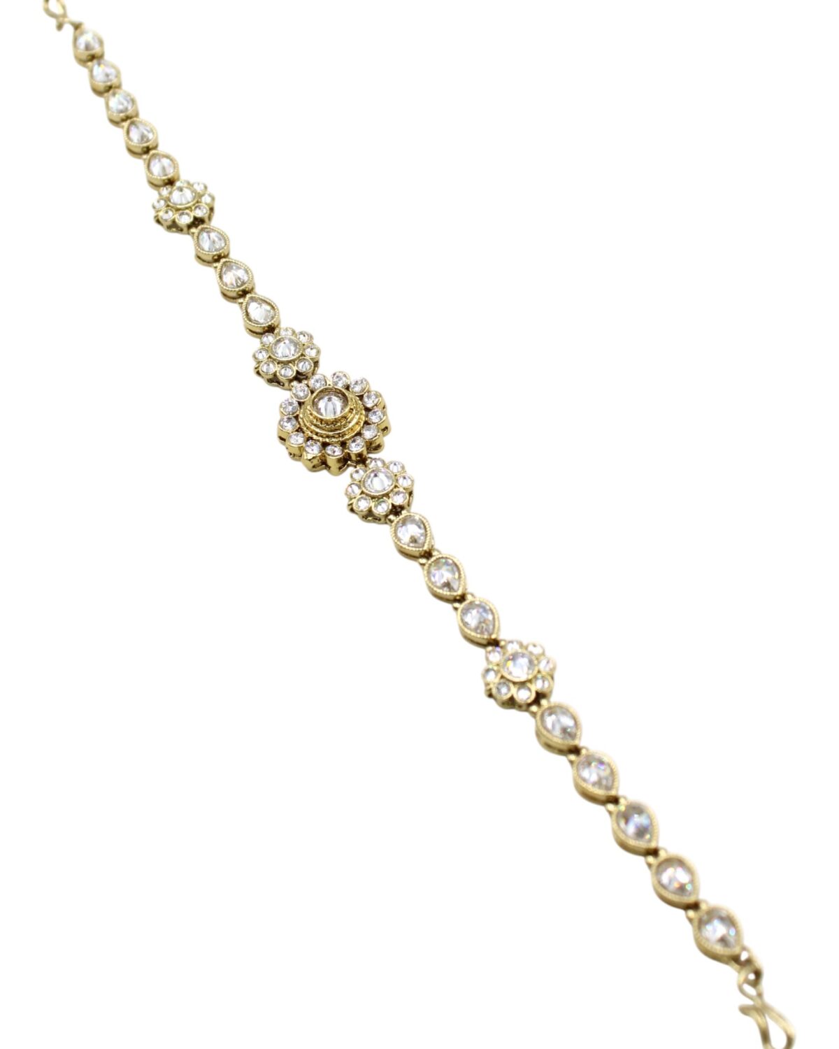 Elegant Gold and Crystal Bracelet