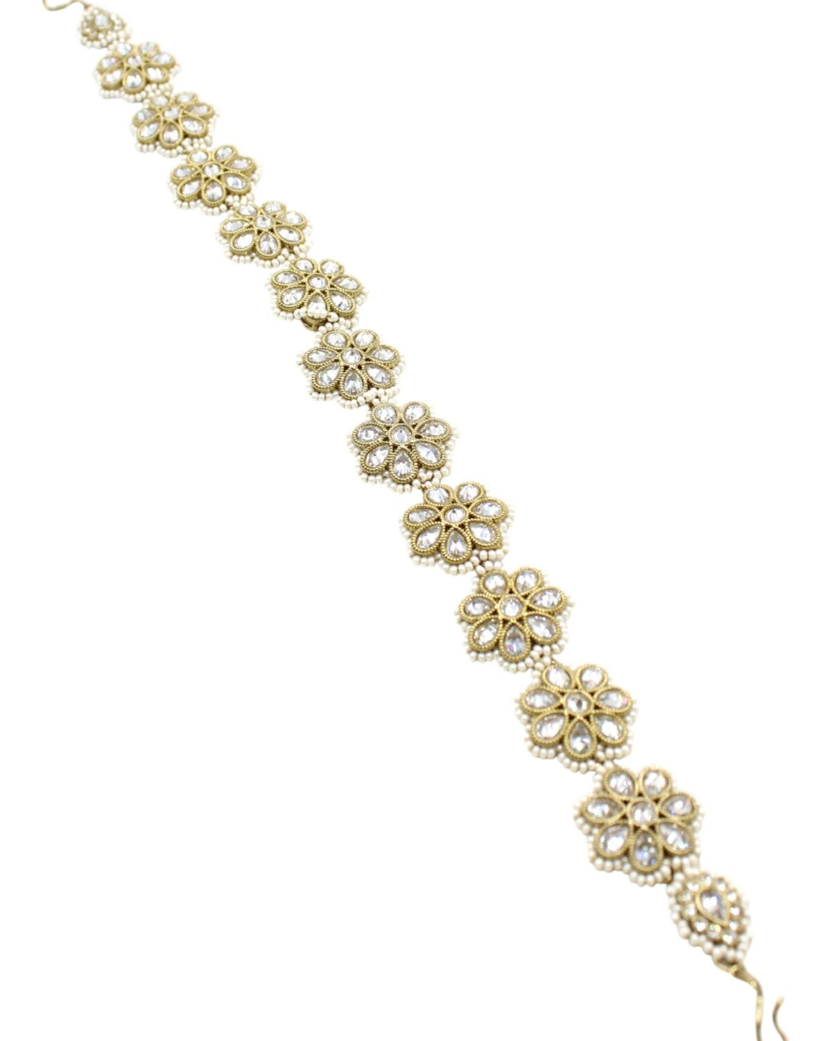 Elegant Floral Pearl Bracelet