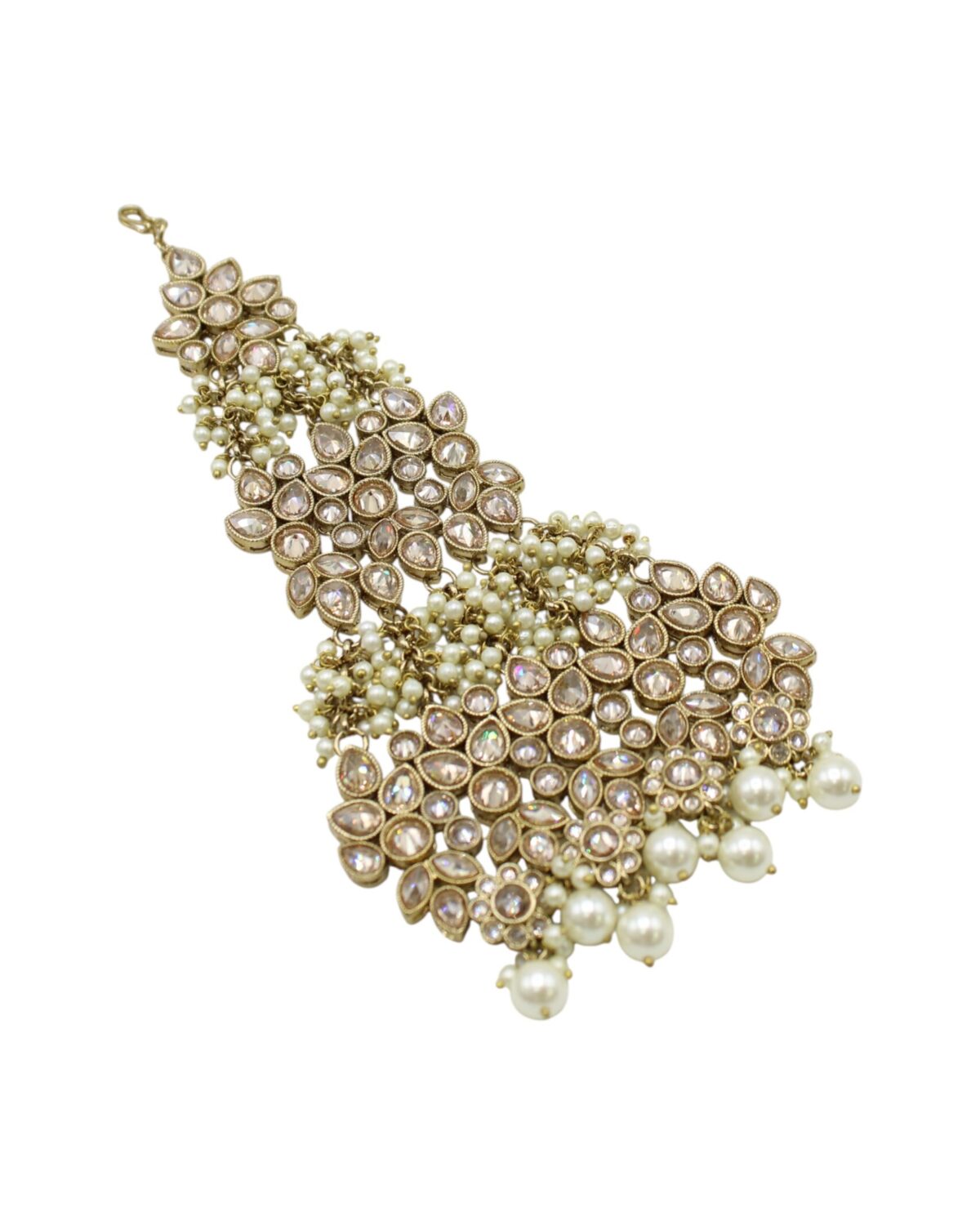 Elegant Gold and Pearl Statement Jewelry Piece
