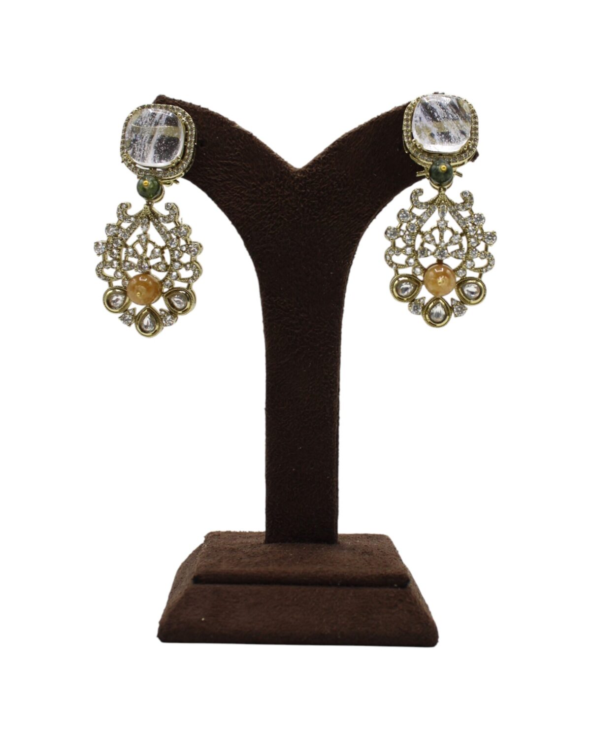 Elegant Vintage-Inspired Drop Earrings