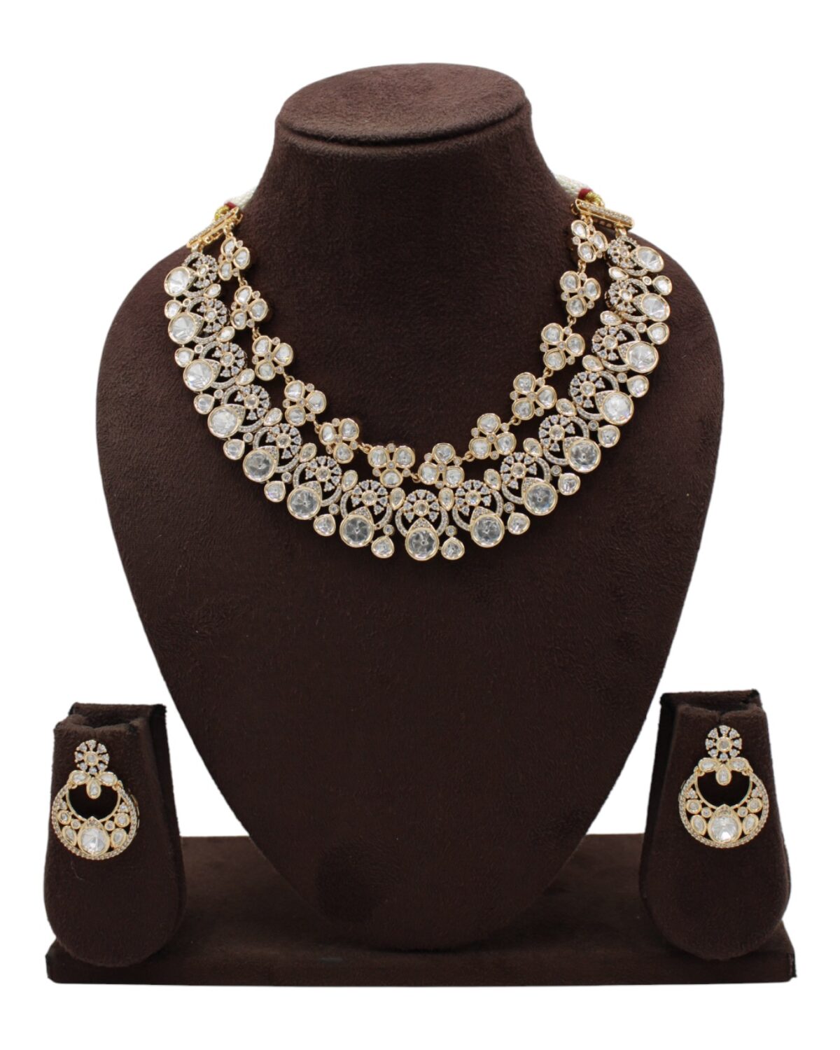 Elegant Gold and Crystal Jewelry Set