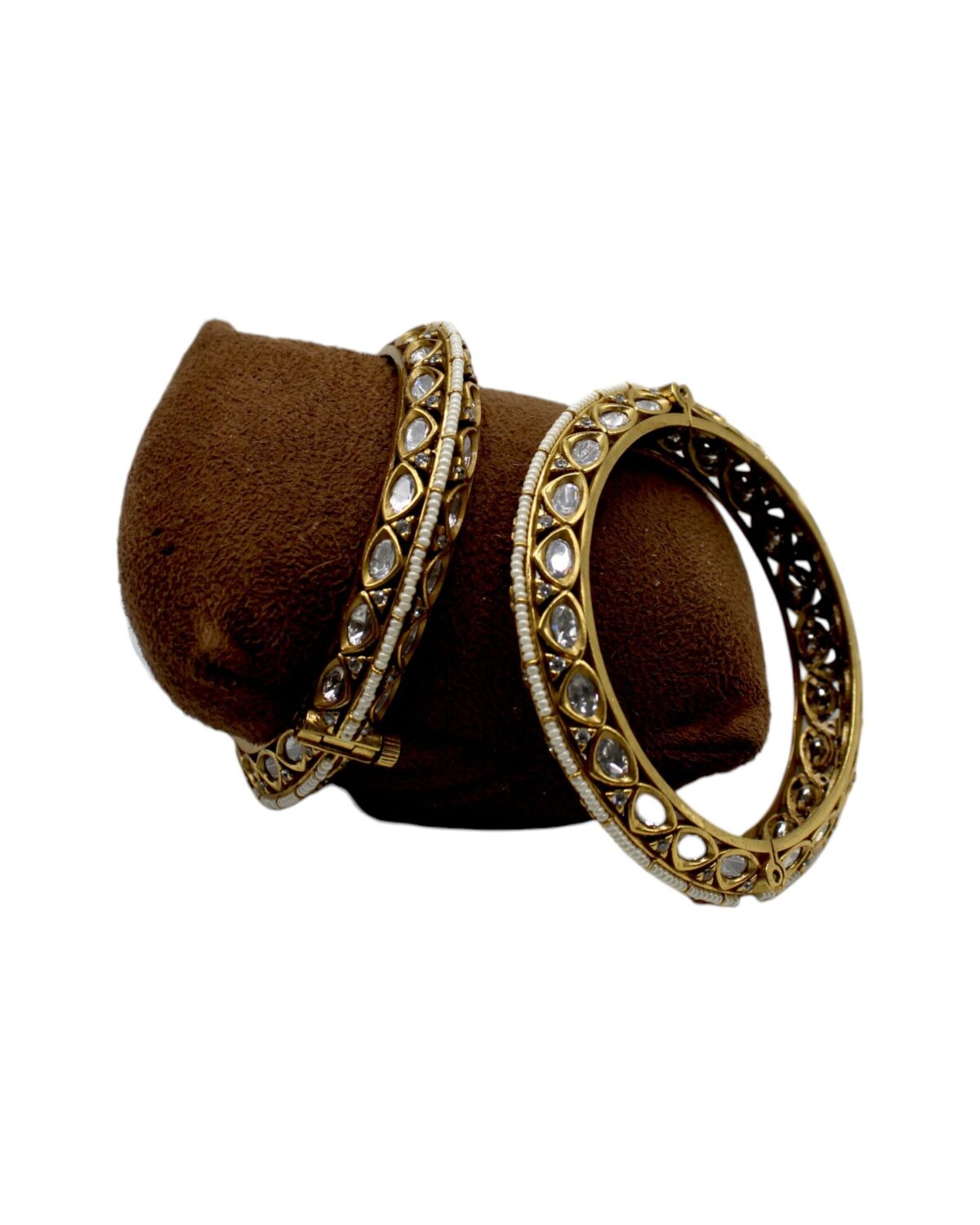 Elegant Gold Bangles with Intricate Design