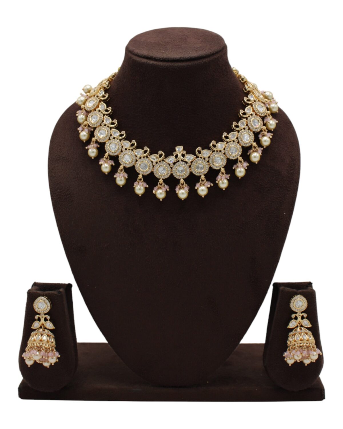 Elegant Gold and Pearl Jewelry Set