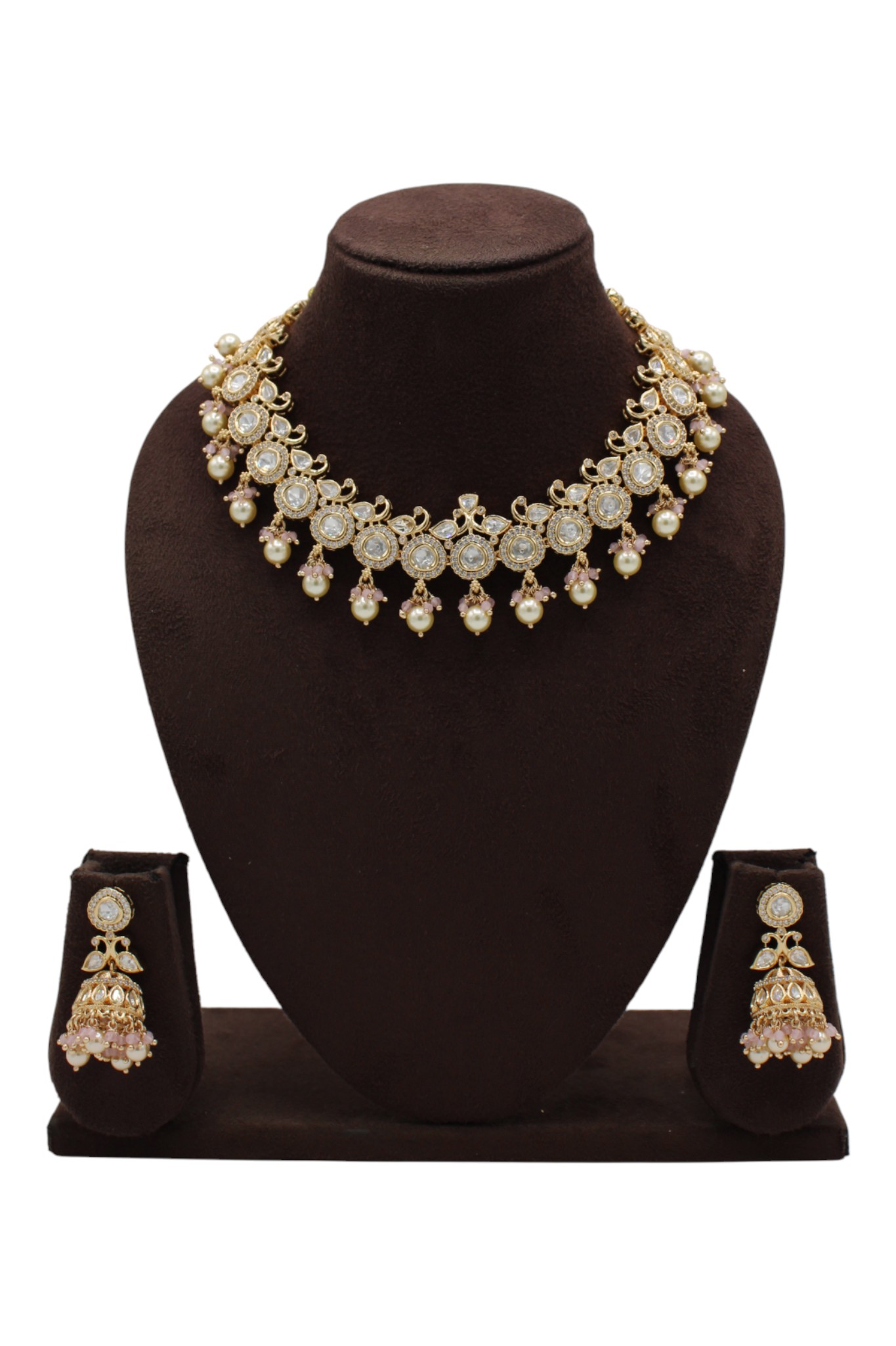 Elegant Gold and Pearl Jewelry Set