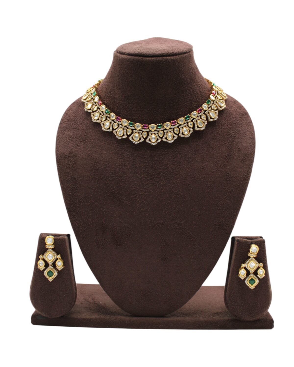 Elegant Gold and Gemstone Jewelry Set Display