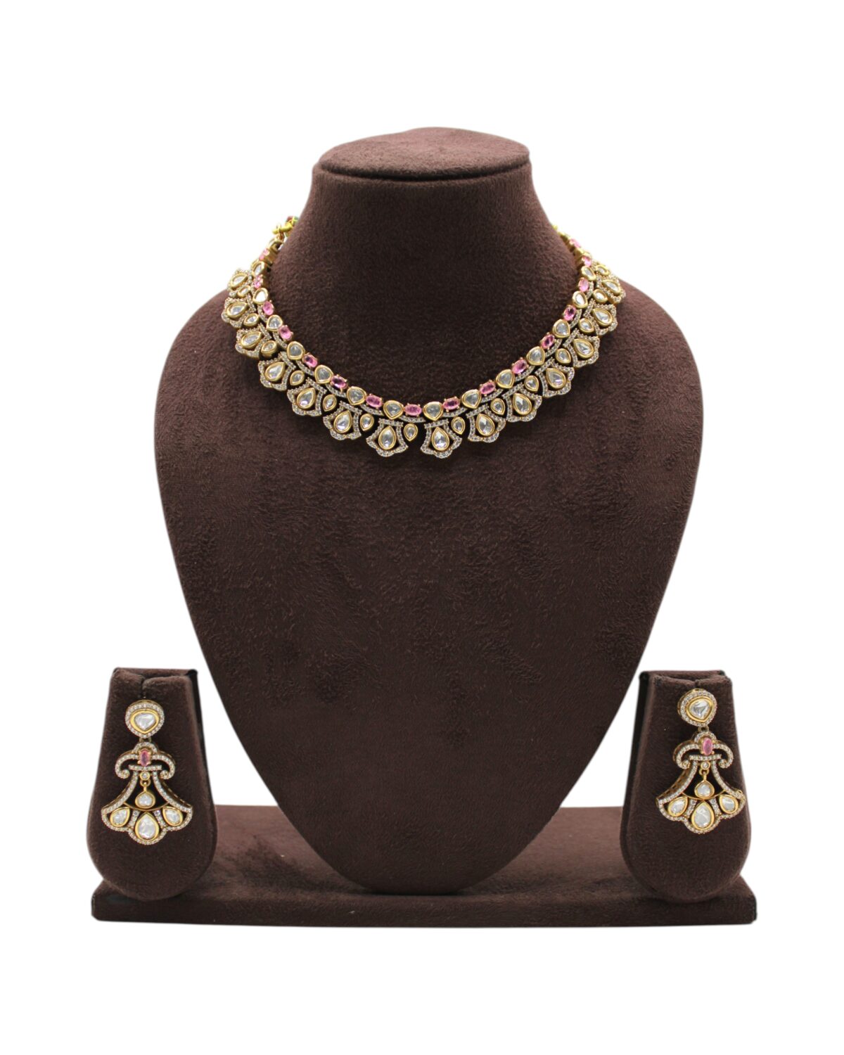 Elegant Gold and Gemstone Necklace Set