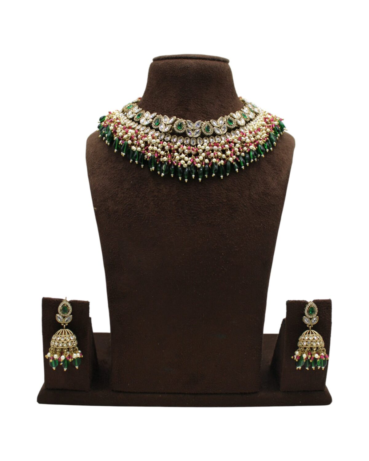 Elegant Traditional Necklace Set with Earrings