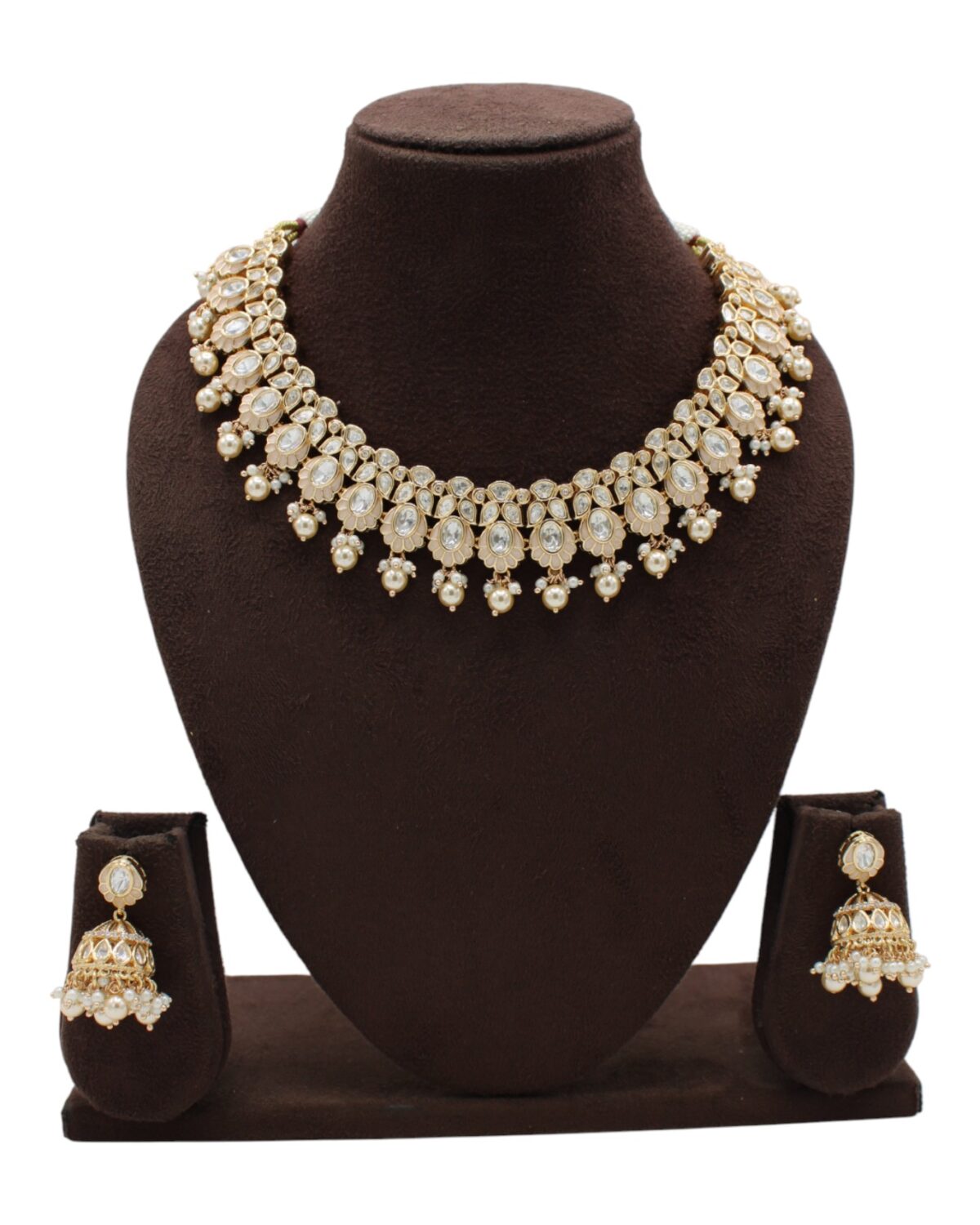 Elegant Gold and Pearl Jewelry Set