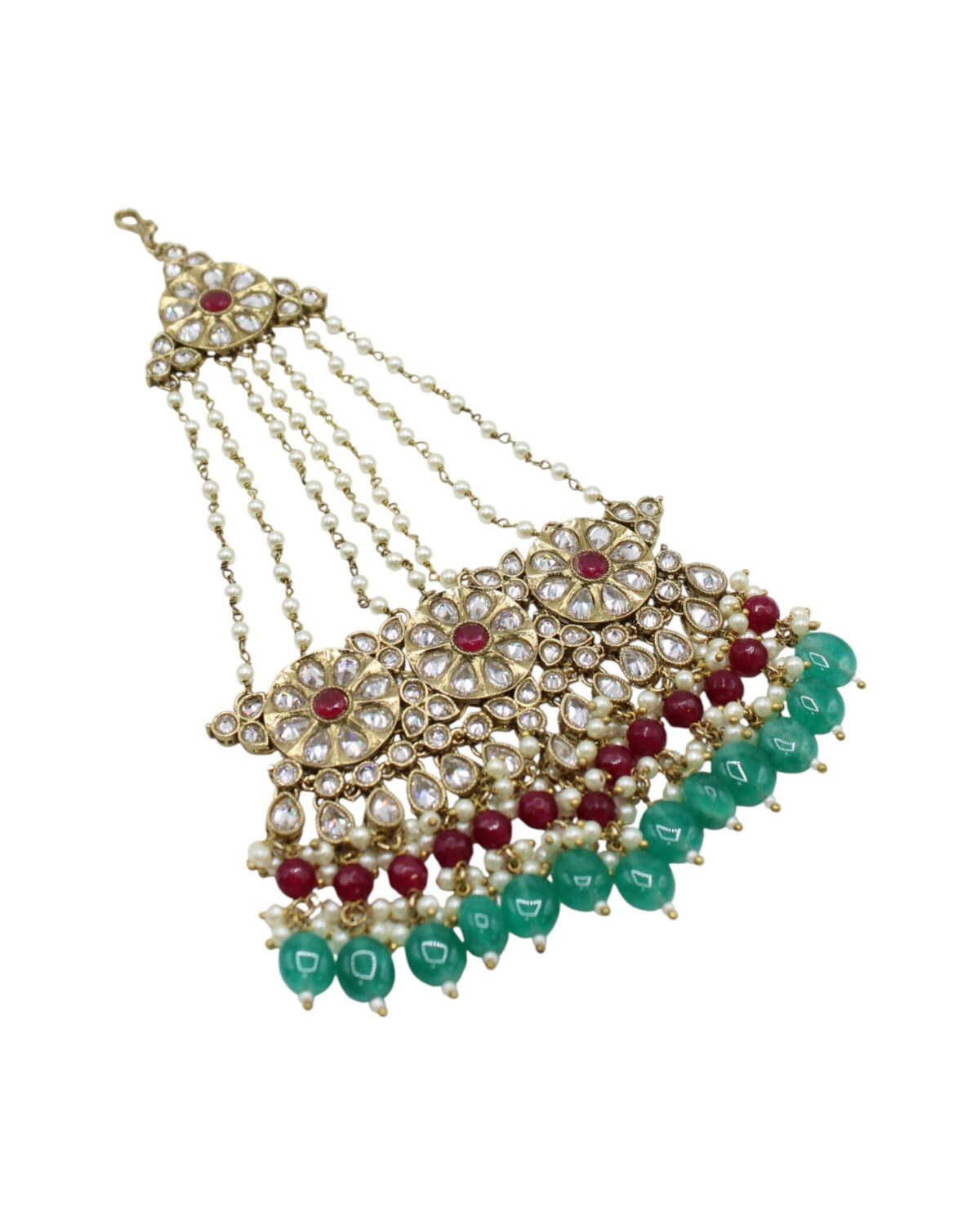 Elegant Traditional Indian Jewelry with Gemstone Accents