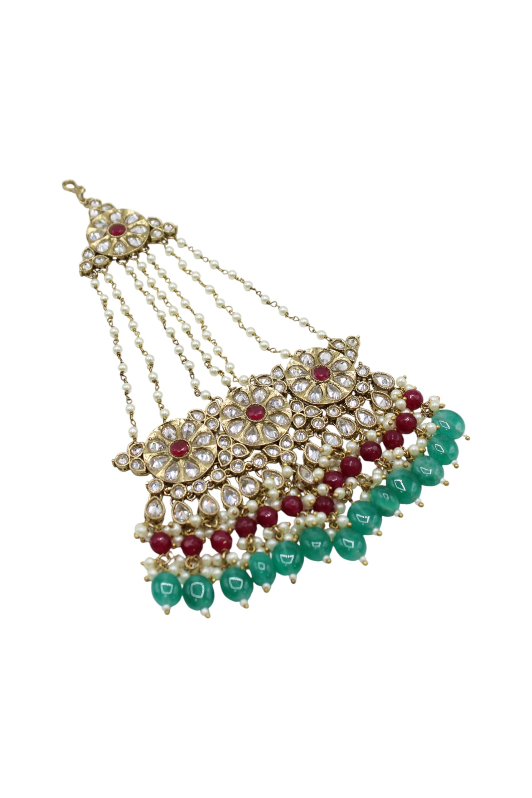 Elegant Traditional Indian Jewelry with Gemstone Accents