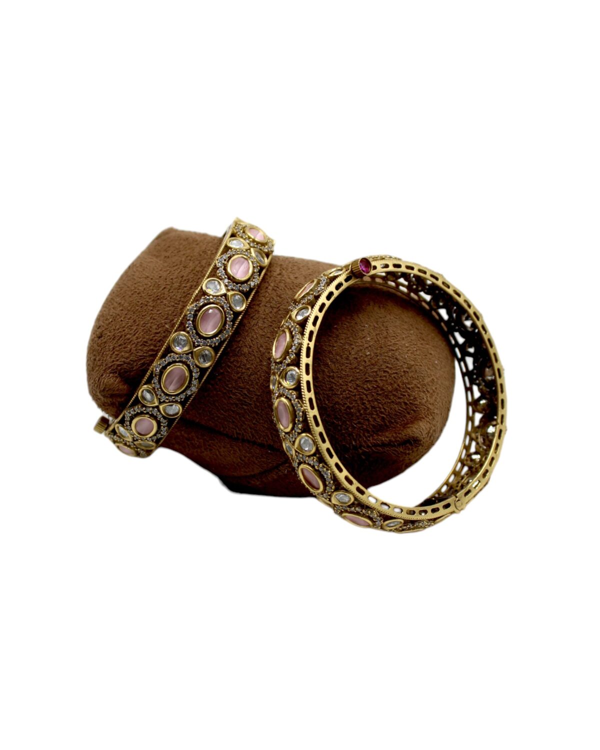 Elegant Gold Bangles with Intricate Design