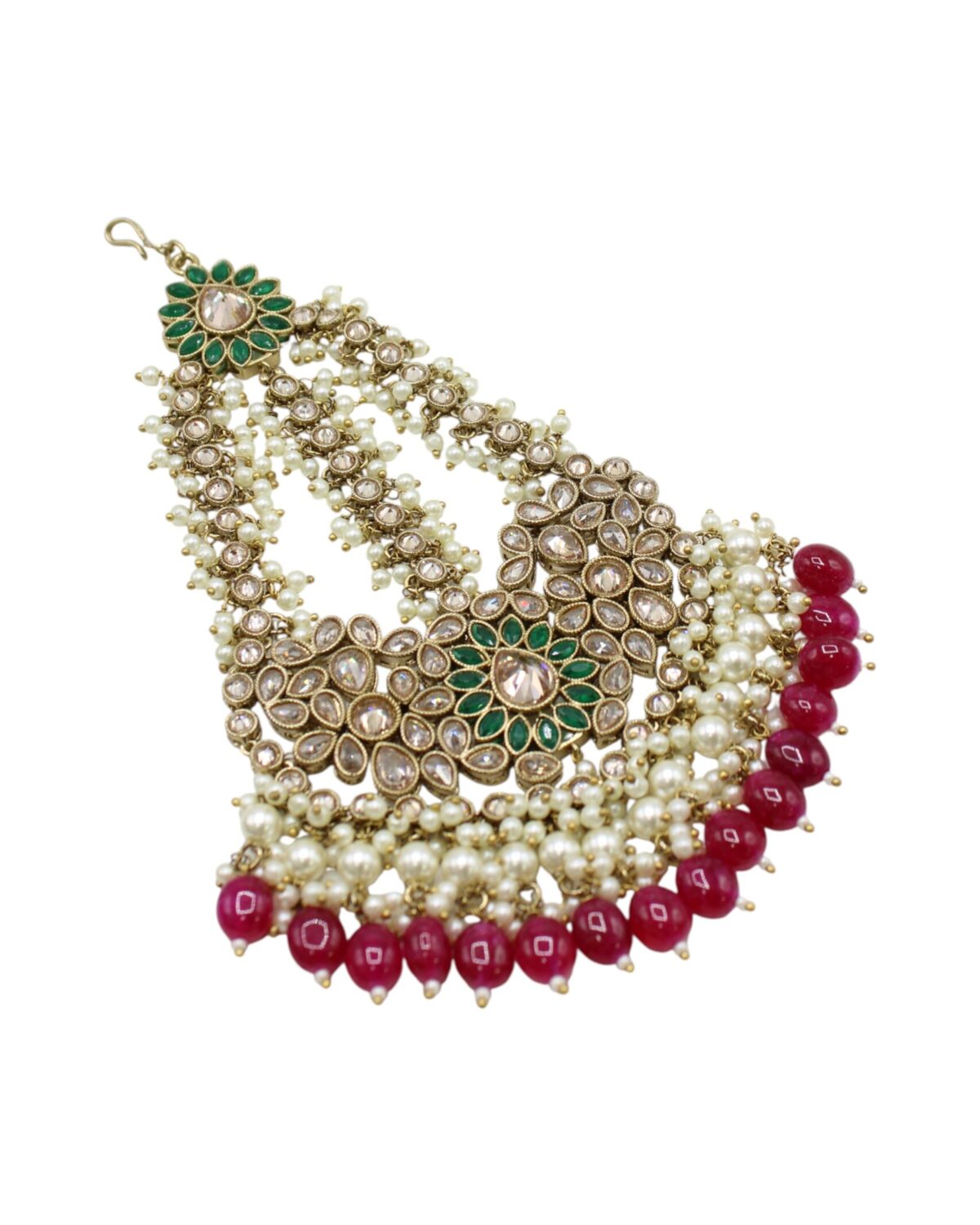 Elegant Traditional Indian Jewelry with Pearls and Gemstones