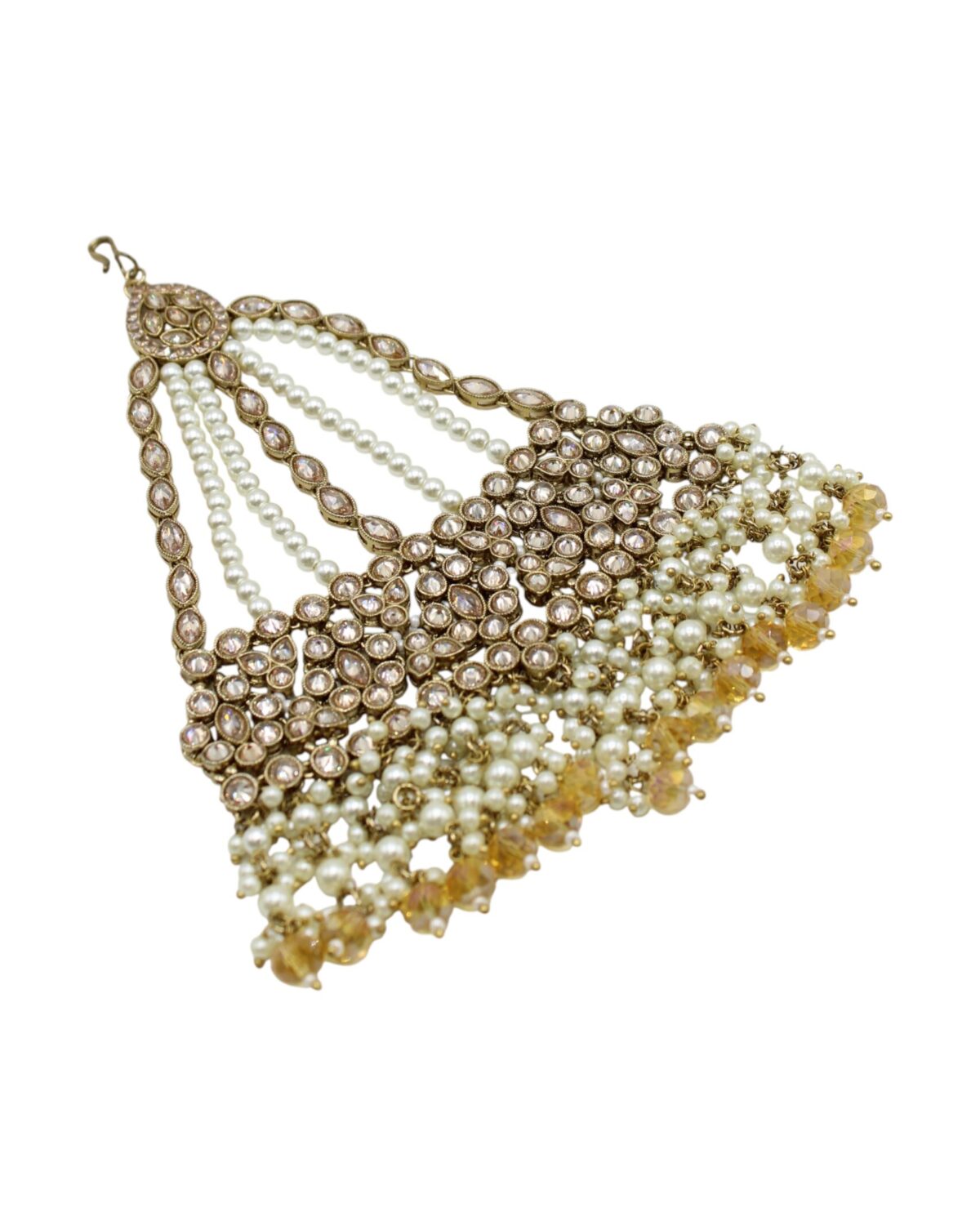Elegant Pearl and Gemstone Statement Earring