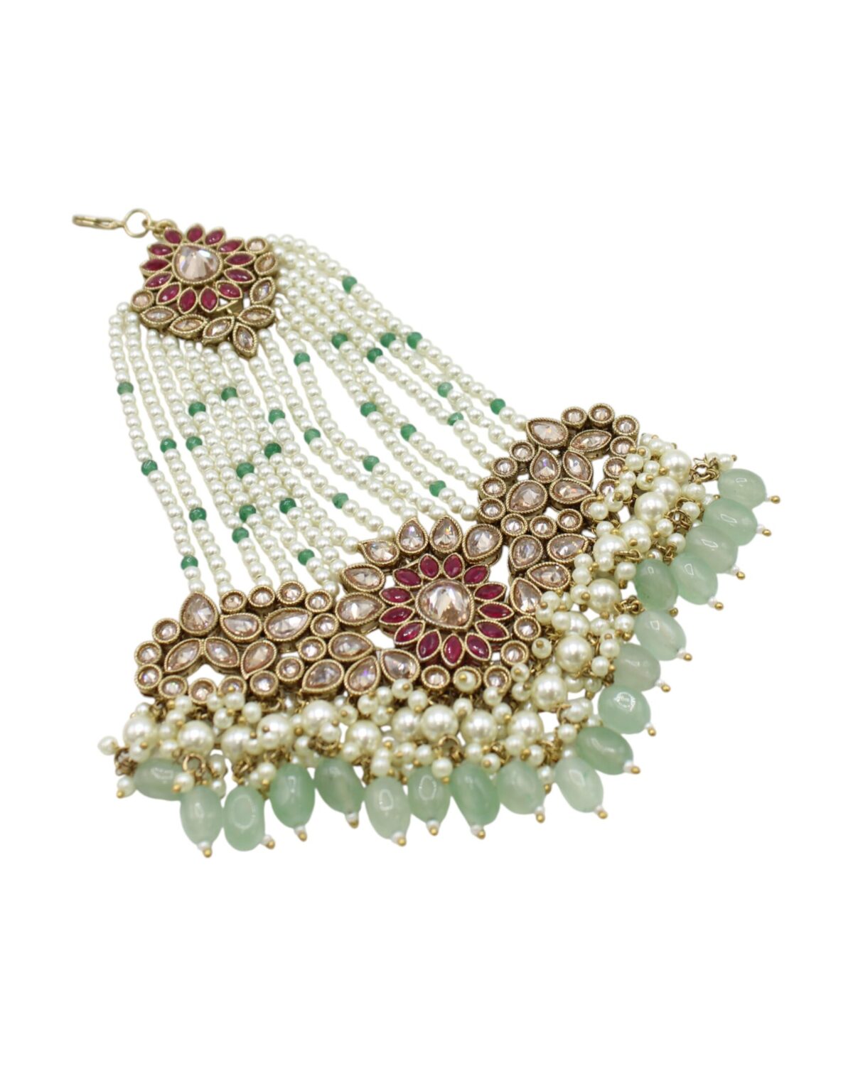 Elegant Traditional Indian Jewelry with Pearls and Gemstones