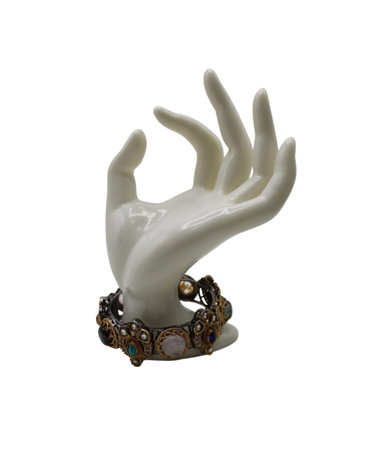 Elegant Jewelry Display on a Stylized Hand
