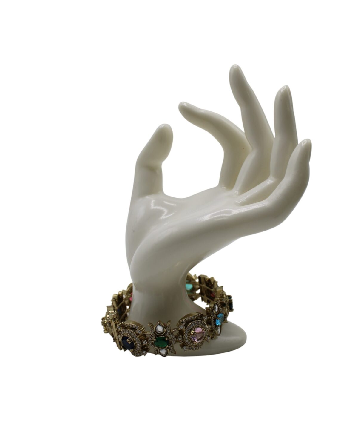 Elegant Vintage Bracelet Displayed on a Sculpted Hand